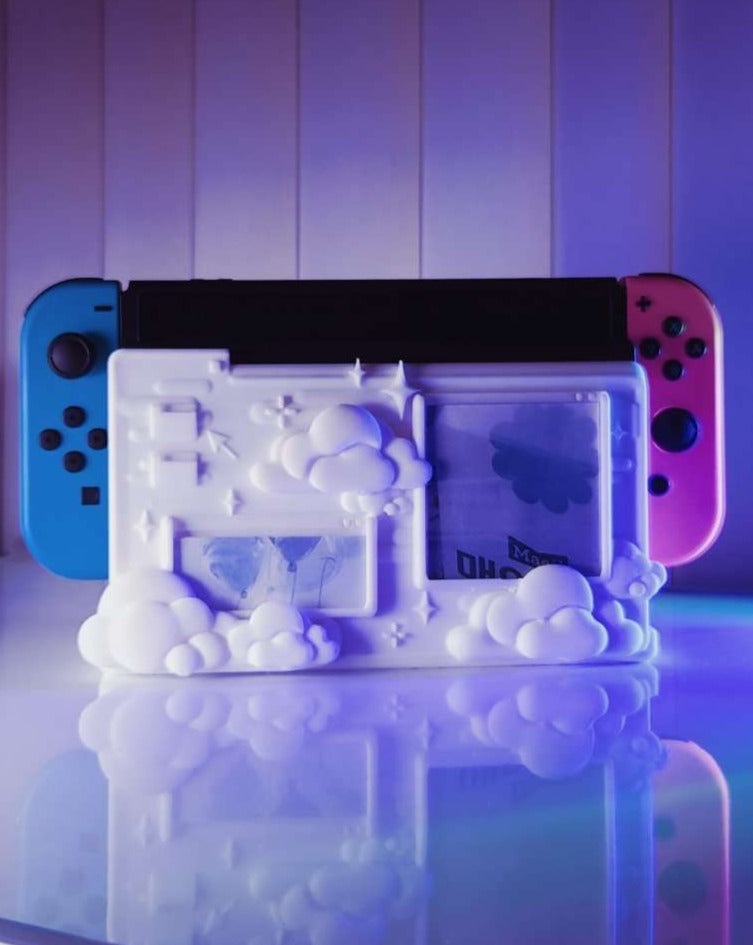 Cloudy Dreamland Nintendo Switch Dock Cover - Cozy, Kawaii, and Customizable - StormCapsule