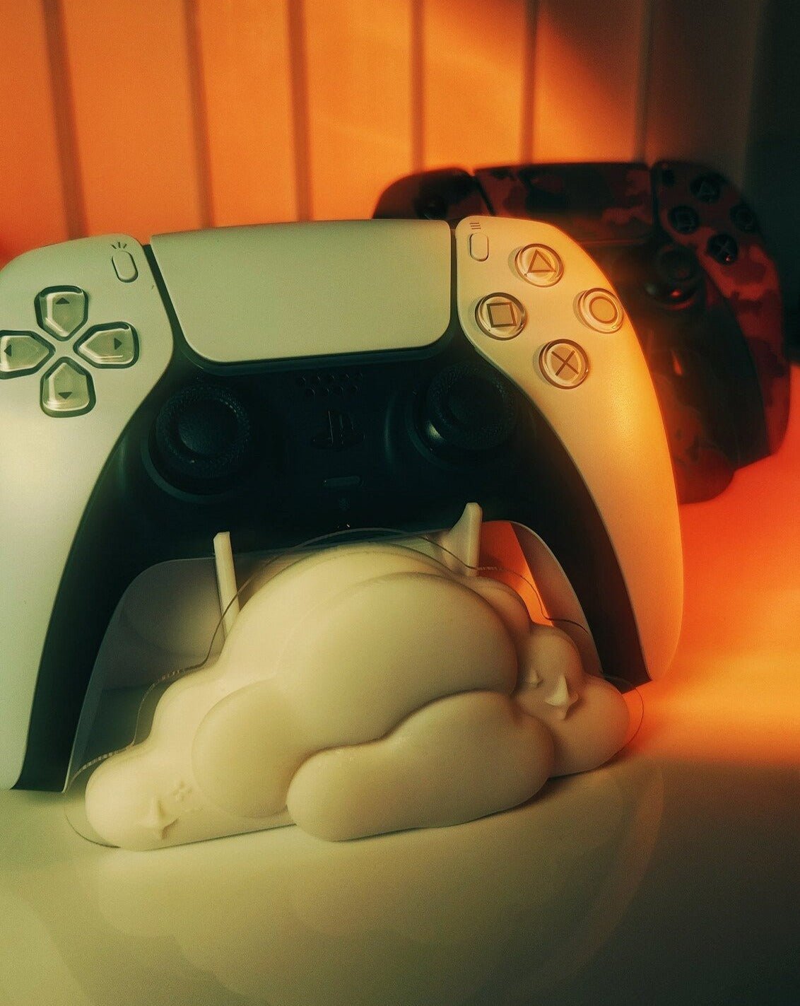 Cloudy Gaming Controller Stand Accessory - Cozy, Kawaii Aesthetic Desk and Gaming Décor; - StormCapsule