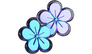 Y2K 3D Text Metallic Flower Twitch Panels Bundles - Dark & Light Mode Ready! - StormCapsule